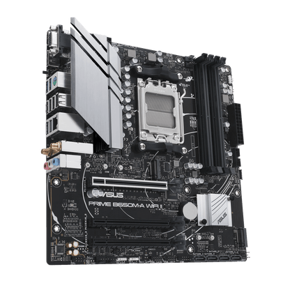 ASUS PRIME B650M-A WIFI II | Micro-ATX Motherboard with DDR5, PCIe 5.0, Wi-Fi 6 & 2.5Gb Ethernet