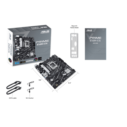 ASUS Prime B760M-K D4 | Intel® B760 LGA 1700 mATX Motherboard