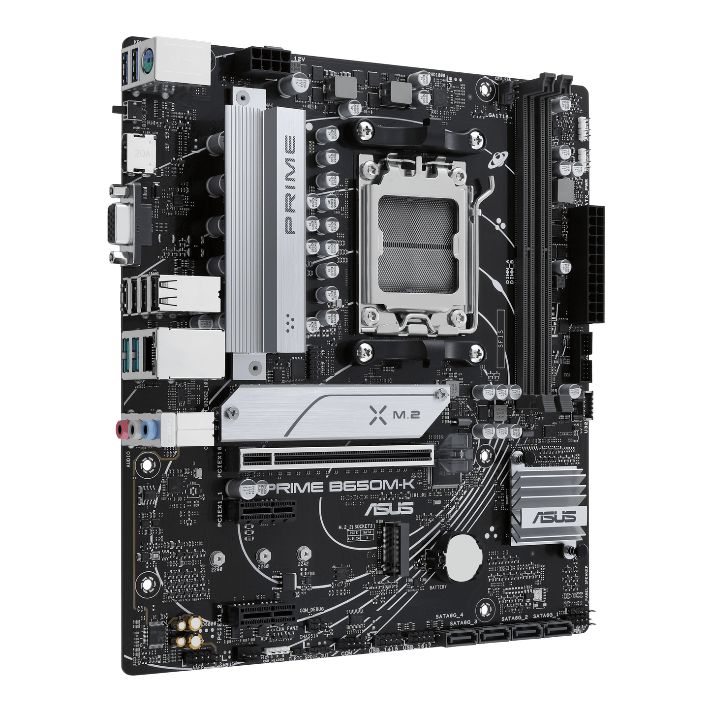 ASUS PRIME B650M-K | Micro-ATX Motherboard with DDR5, PCIe 5.0, & 2.5Gb Ethernet