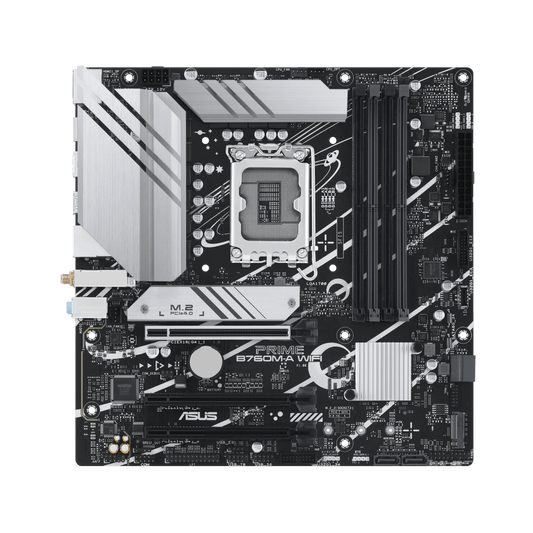 ASUS PRIME B760M-A WIFI | AI-Ready Micro-ATX Motherboard with Wi-Fi 6 & PCIe 4.0