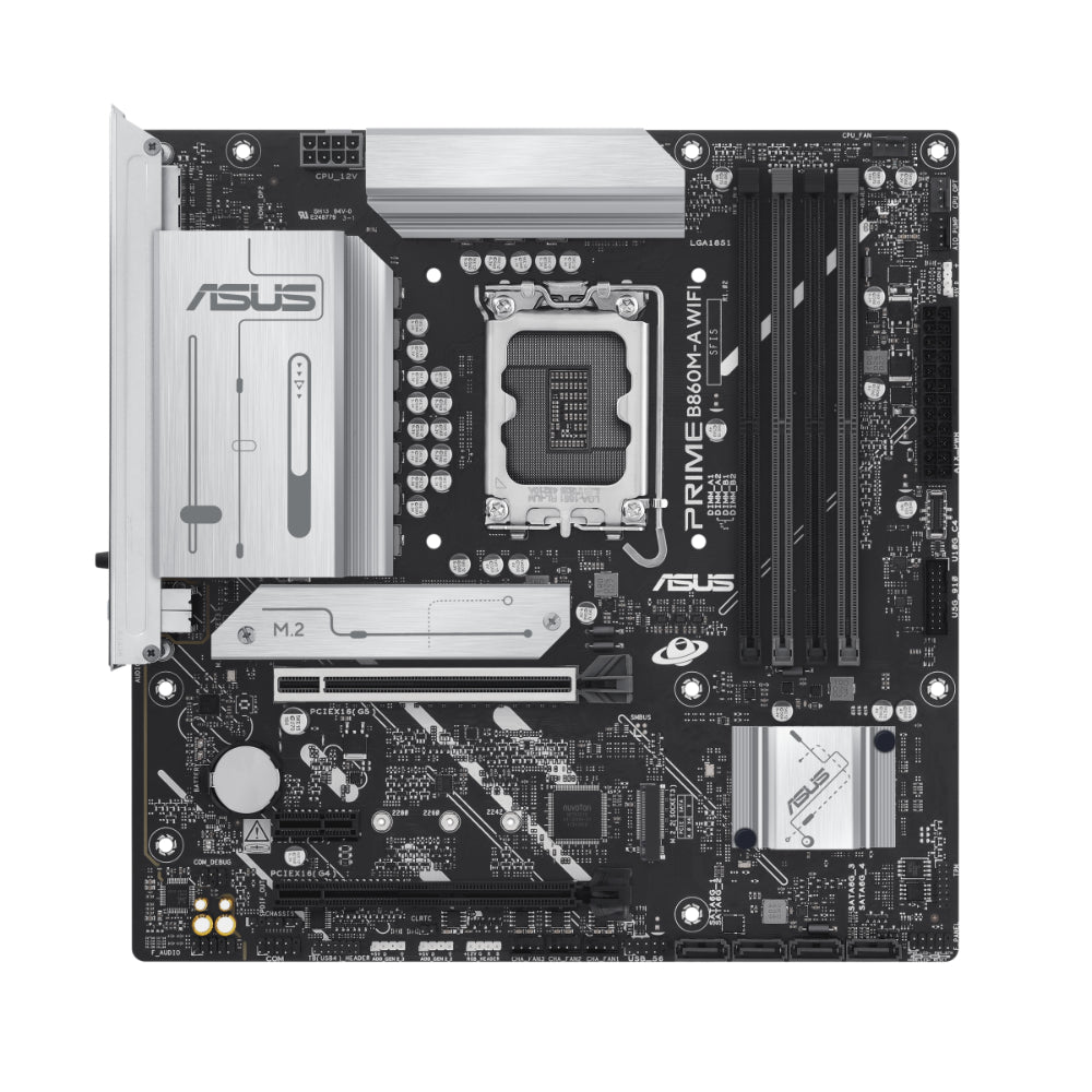 ASUS PRIME B860M-A WIFI-CSM | Micro-ATX Motherboard Ultimate DDR5 | Wi-Fi 6E PCIe 5.0 for AI | Gaming Creative Power