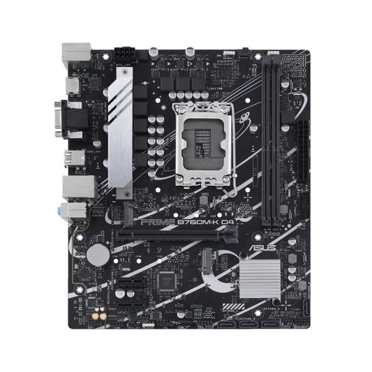 ASUS Prime B760M-K D4 | AI-Ready Micro-ATX Motherboard with PCIe 4.0 & Aura Sync RGB