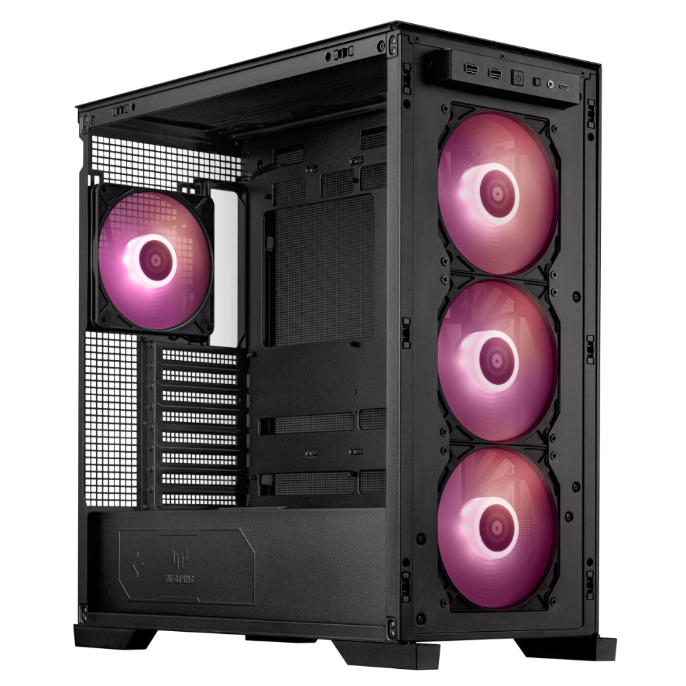 ASUS TUF GAMING GT302 ARGB | Mid Tower Case | E-ATX Support | Tempered Glass | ARGB Fans | USB 3.2 Type-C