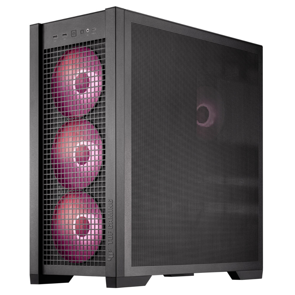 ASUS TUF GAMING GT302 ARGB | Mid Tower Case | E-ATX Support | Tempered Glass | ARGB Fans | USB 3.2 Type-C