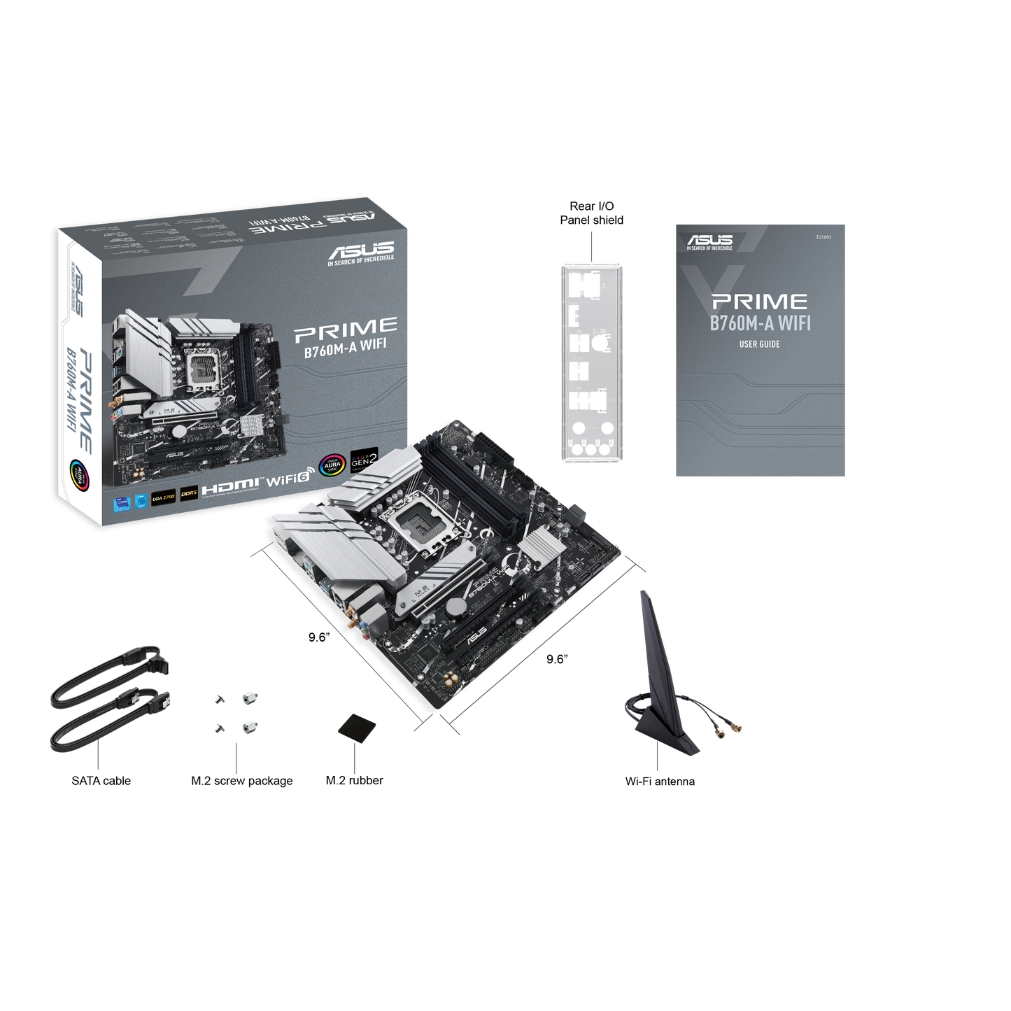 ASUS PRIME B760M-A WIFI | AI-Ready Micro-ATX Motherboard with Wi-Fi 6 & PCIe 4.0