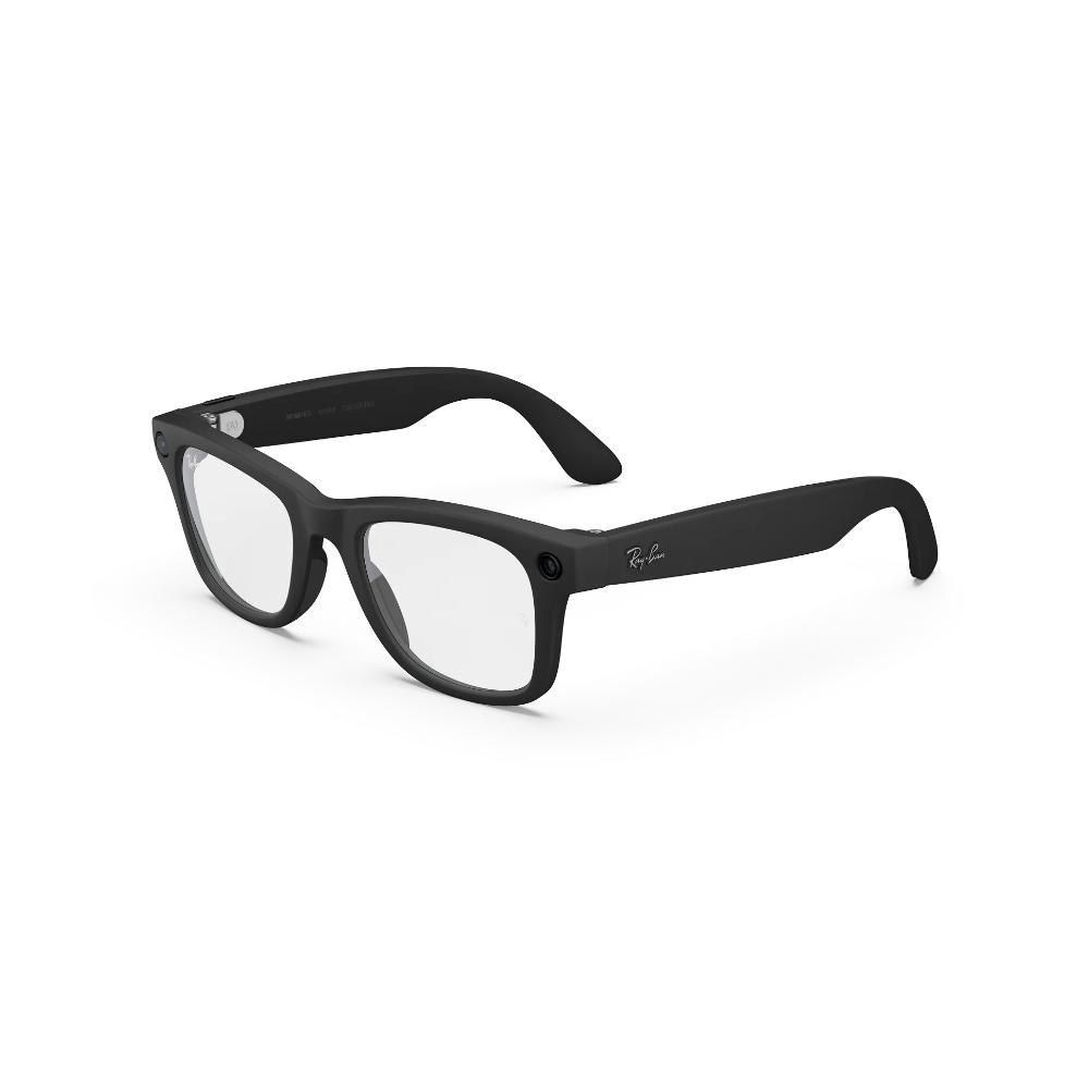 Ray-Ban Meta Wayfarer Gen 2 | Matte Black | Clear Blue-Violet Light Filter | 12MP Camera | 8-Hour Battery | Meta AI