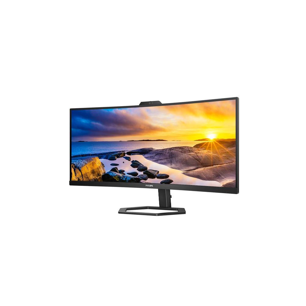 Philips 34E1C5600HE | 34" WQHD UltraWide Curved VA LCD Monitor with USB-C, 100Hz, 1ms MPRT, Built-in Webcam & Speakers