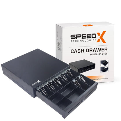 Speed-X SP-340B Cash Drawer | 7 Bills / 4 Coins POS Cash Drawer with RJ11 Interface