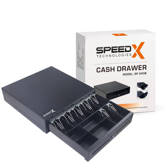 Speed-X SP-340B Cash Drawer | 7 Bills / 4 Coins POS Cash Drawer with RJ11 Interface