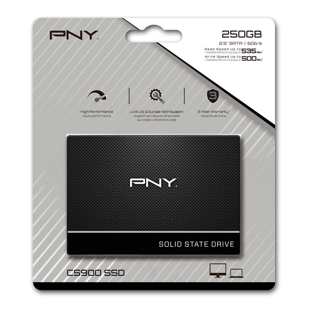 PNY CS900 2.5" SATA III SSD 250GB - 1TB