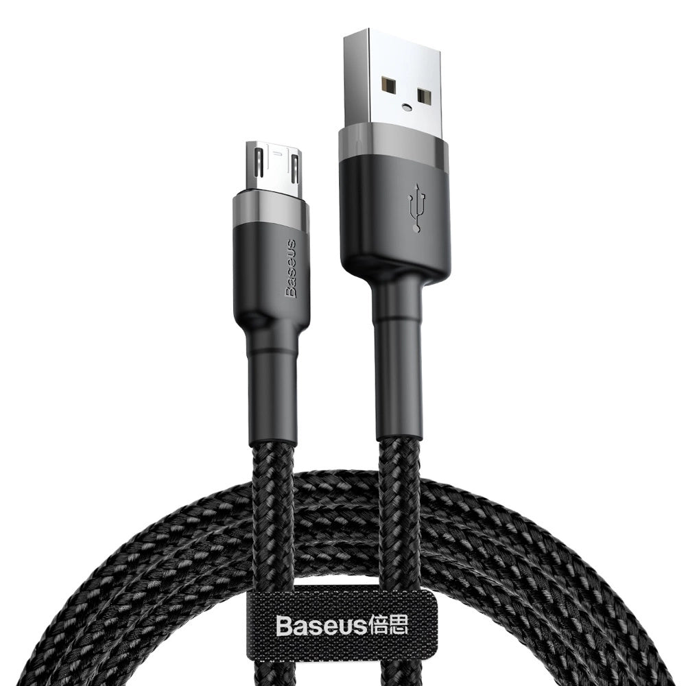 Baseus Cafule Cable CAMKLF-BG1 | USB-A to Micro USB (2.4A, 1m, Black-Gray)