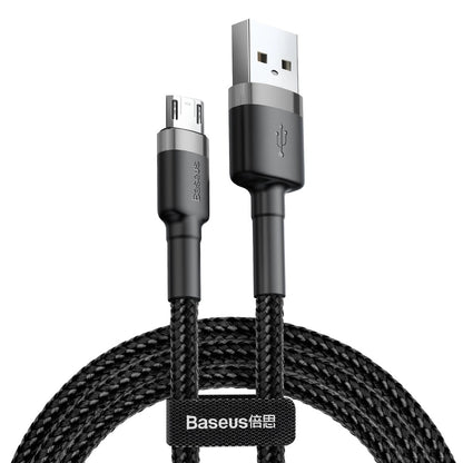 Baseus Cafule Cable CAMKLF-BG1 | USB-A to Micro USB (2.4A, 1m, Black-Gray)