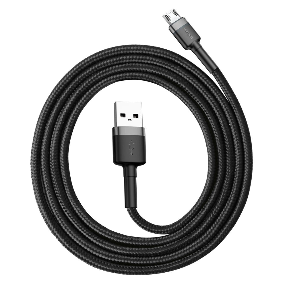 Baseus Cafule Cable CAMKLF-BG1 | USB-A to Micro USB (2.4A, 1m, Black-Gray)