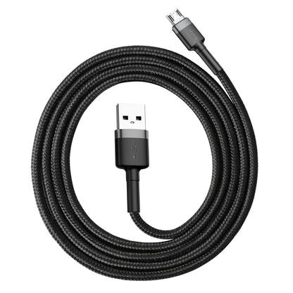 Baseus Cafule Cable CAMKLF-BG1 | USB-A to Micro USB (2.4A, 1m, Black-Gray)