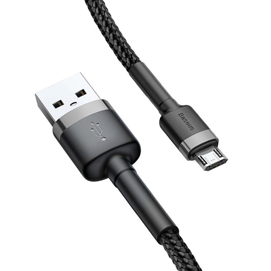 Baseus Cafule Cable CAMKLF-BG1 | USB-A to Micro USB (2.4A, 1m, Black-Gray)