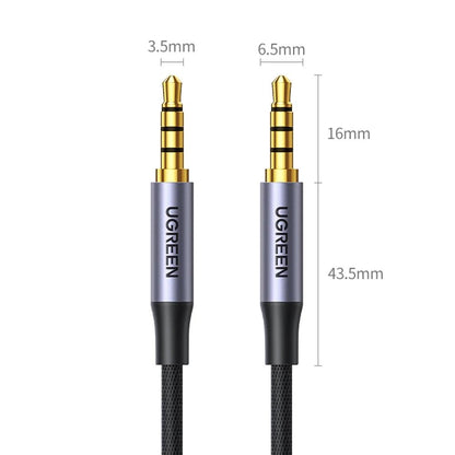 UGREEN AV183 20782 | 3.5mm Male to 3.5mm Male AUX Audio Cable | 2 Meter | Grey
