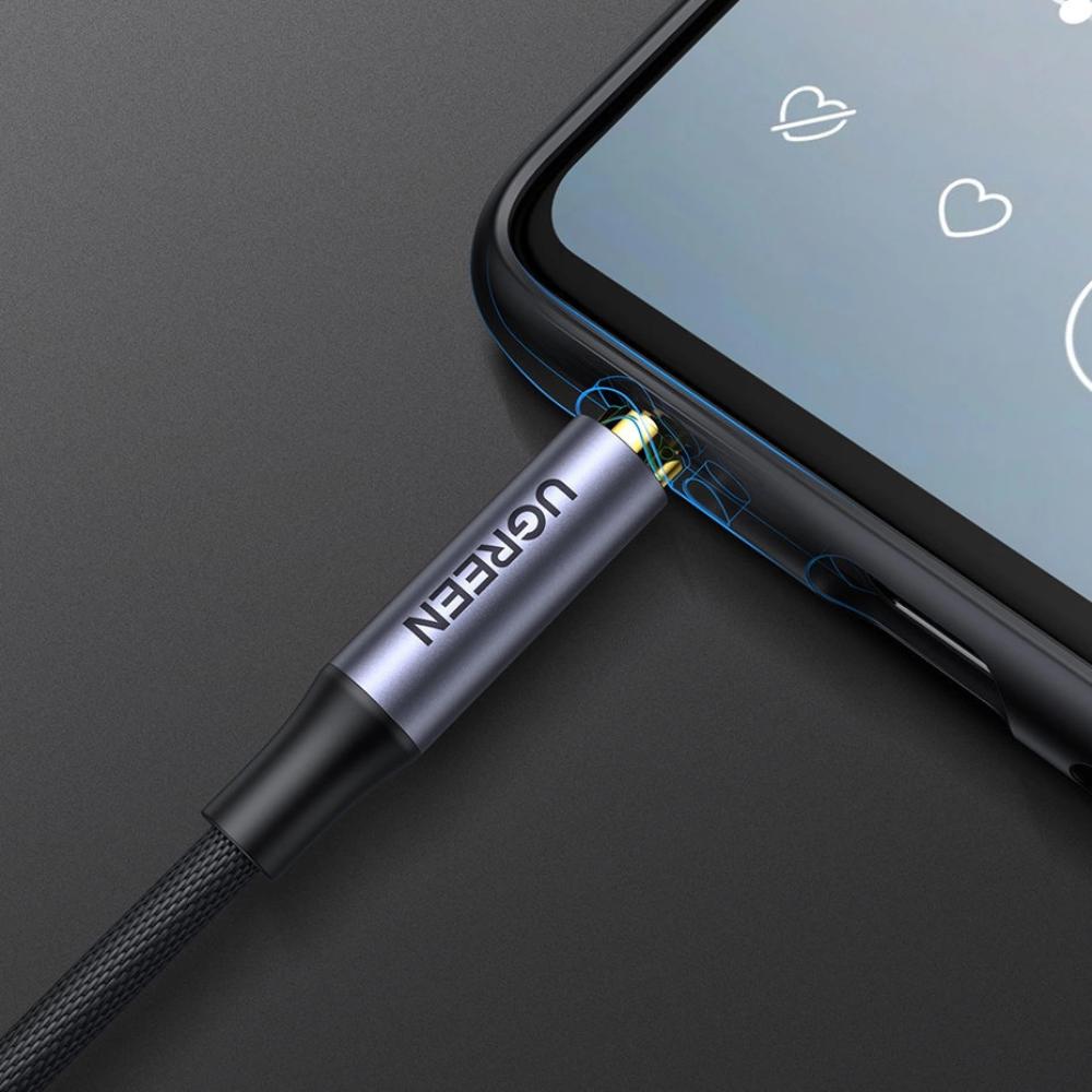 UGREEN AV183 20782 | 3.5mm Male to 3.5mm Male AUX Audio Cable | 2 Meter | Grey