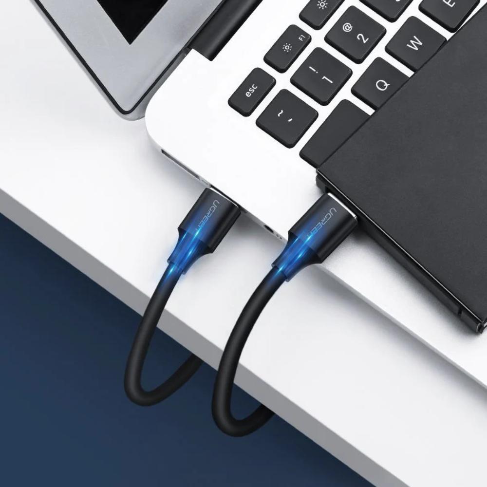 UGREEN US102 | USB 2.0 Type-A Male to Male Cable | High-Speed 480Mbps Data Transfer | Black