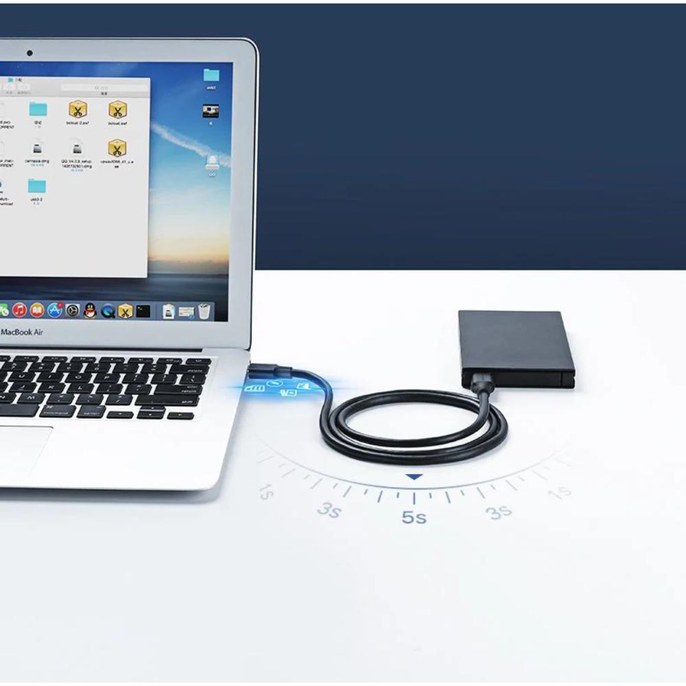 UGREEN US102 | USB 2.0 Type-A Male to Male Cable | High-Speed 480Mbps Data Transfer | Black