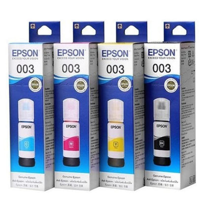 Epson 003 Ink Bottle 65ml (4-Color Set) | Genuine Ink for EcoTank Printers