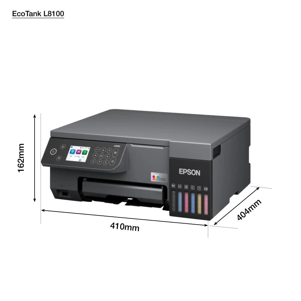 Epson EcoTank L8100 | 6-Colour High-Volume Photo Printer with ID Card & CD/DVD Printing
