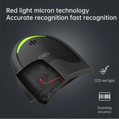 Deli ES211 1D Handheld Barcode Scanner | Wired USB Laser Barcode Reader | Plug & Play