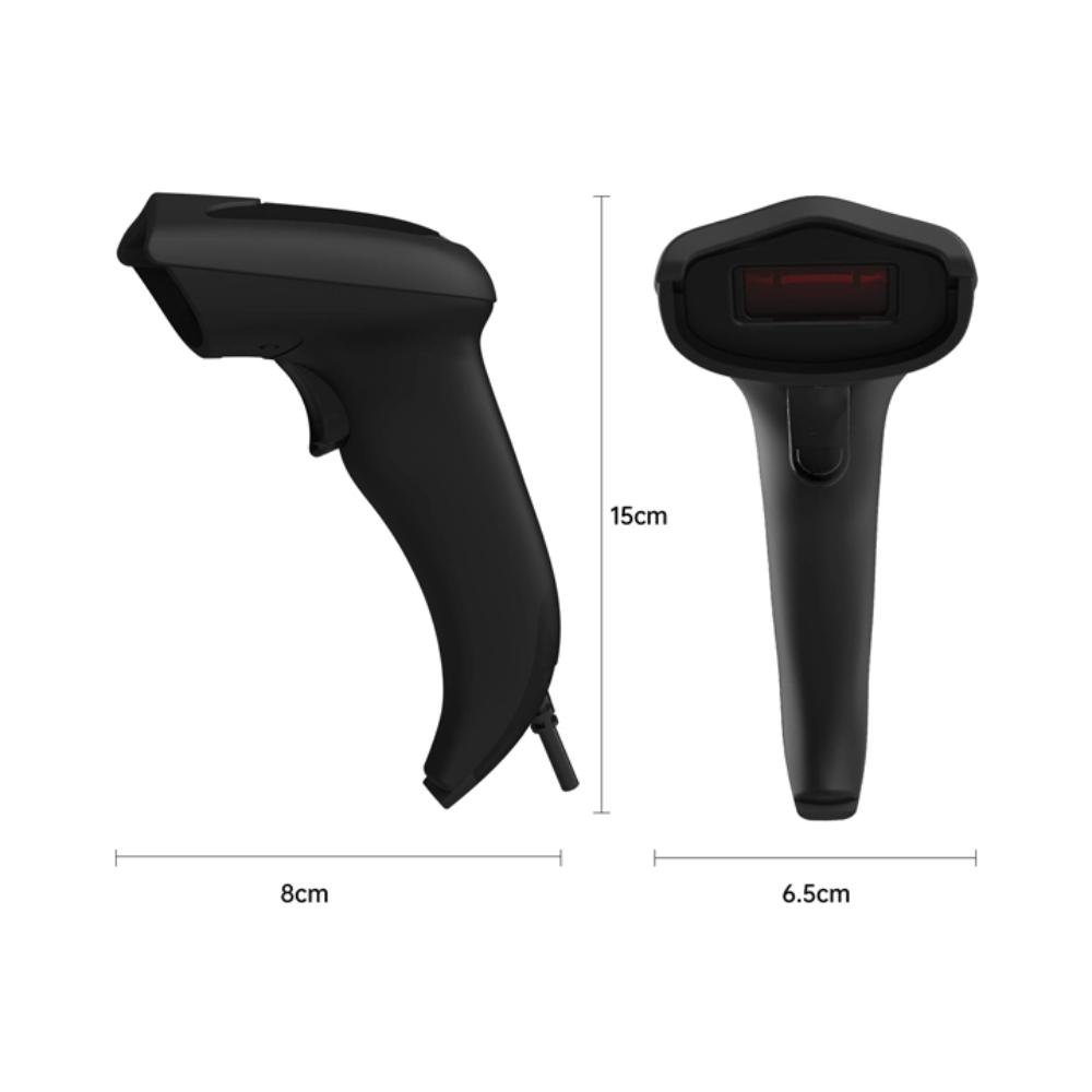 Deli ES211 1D Handheld Barcode Scanner | Wired USB Laser Barcode Reader | Plug & Play