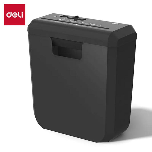 Deli ET103SC P2 Small Paper Shredder | 6-Sheet Capacity | 10L Bin | Compact Strip-Cut Shredding Machine