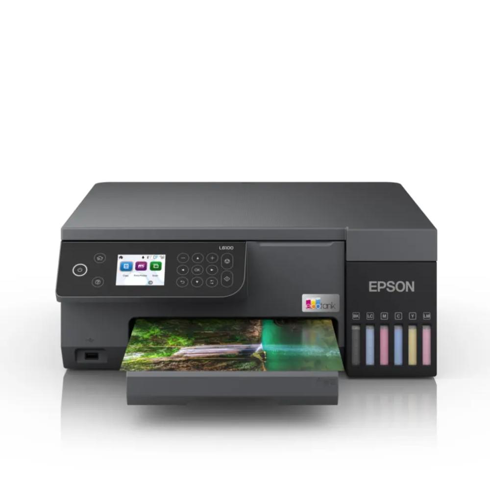 Epson EcoTank L8100 | 6-Colour High-Volume Photo Printer with ID Card & CD/DVD Printing
