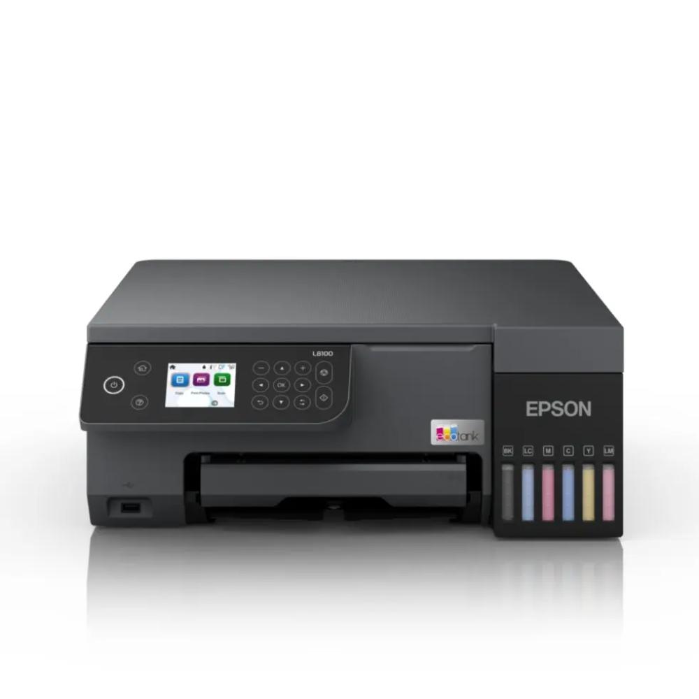 Epson EcoTank L8100 | 6-Colour High-Volume Photo Printer with ID Card & CD/DVD Printing