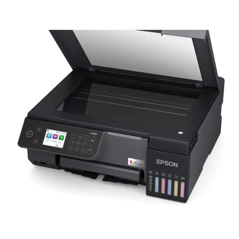 Epson EcoTank L8100 | 6-Colour High-Volume Photo Printer with ID Card & CD/DVD Printing