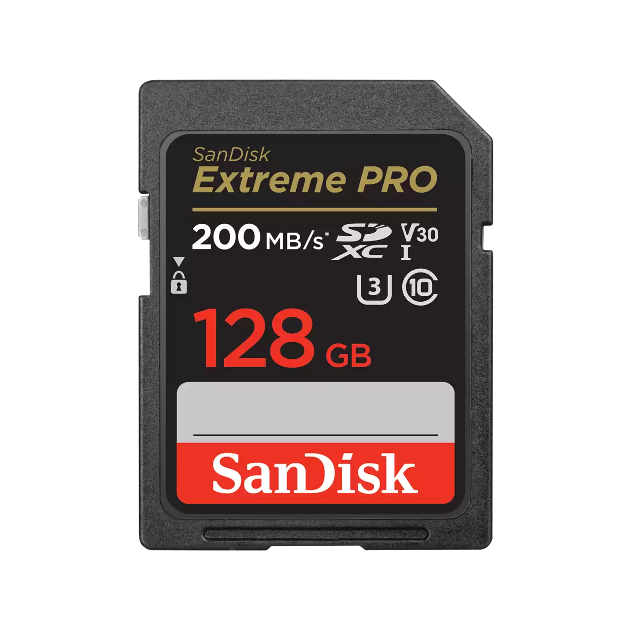 SanDisk Extreme Pro | SDXC UHS-I/U3 V30 Memory Card | Speed Up to 200MB/s | 128GB