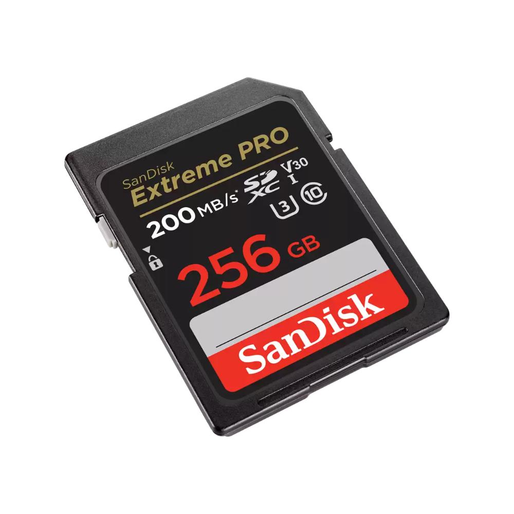 SanDisk Extreme Pro | SDXC UHS-I/U3 V30 Memory Card | Speed Up to 200MB/s | 128GB - 256GB