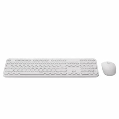 RAPOO X260S Wireless Keyboard & Mouse Combo | 2.4GHz | 10m Range | Retro Round Keys | 1000 DPI