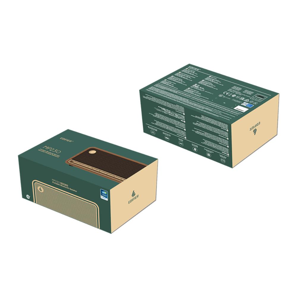 Edifier MP230 | Retro Tabletop Bluetooth Speaker | 20W RMS | Bluetooth 5.0 | Wooden Enclosure | TF/AUX/USB-C