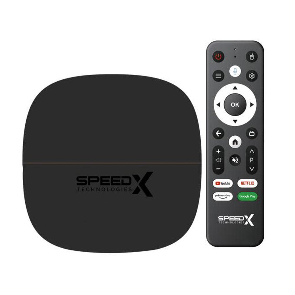 Speedx Pixel4K X20 Plus Android TV Box | Allwinner H313 Quad-Core | 2GB RAM | 16GB Storage | Android 10 | 4K UHD | Air Mouse with Voice Control