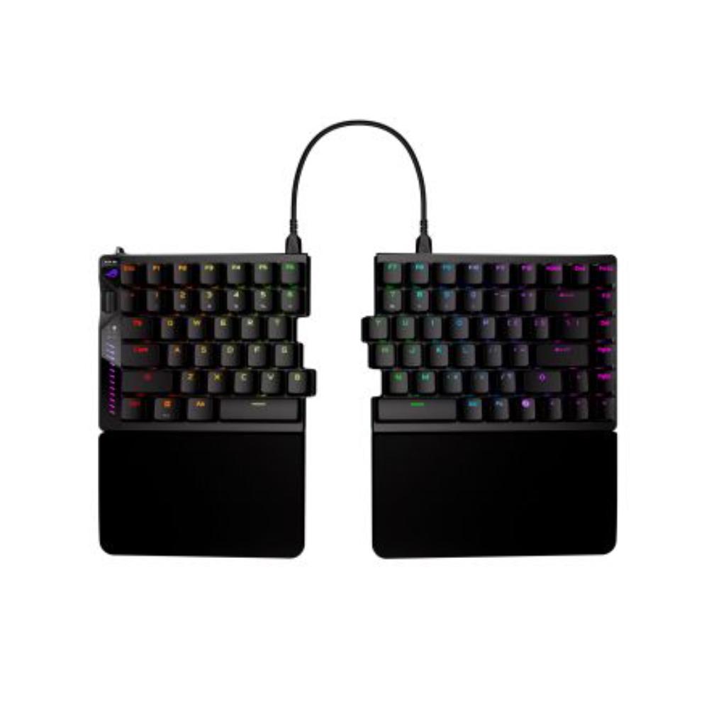 ASUS ROG Falcata 75% Split Gaming Keyboard | HFX V2 Magnetic Switches | Hall Sensor | 8K Polling Rate | Tri-Mode Connectivity | Hot-Swappable