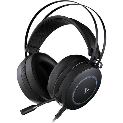 Rapoo VH160 Virtual 7.1 Gaming Headset | 50mm Drivers | Virtual 7.1 Surround Sound | Noise-Isolating Microphone | RGB Lighting | Black