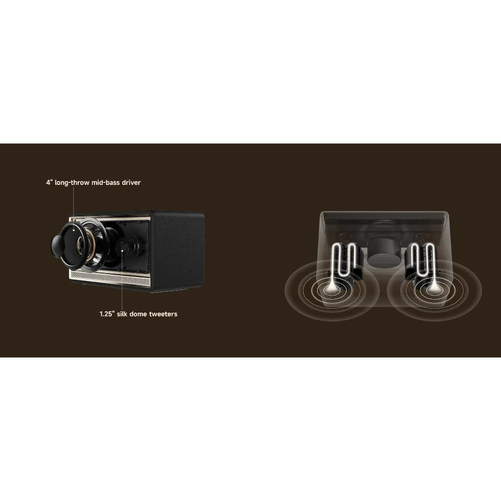 Edifier ES300 Wireless Tabletop Speaker | 60W RMS | Hi-Res Audio | Wi-Fi + Bluetooth 5.4 | AirPlay 2 | Portable