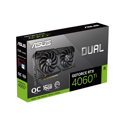 ASUS Dual NVIDIA GeForce RTX™ 4060 Ti EVO OC Edition 16GB GDDR6 | Gaming Graphics Card