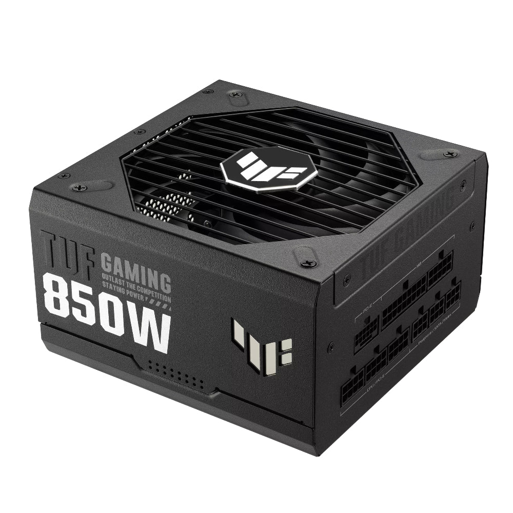 TUF Gaming 850W power supply unit on a white background