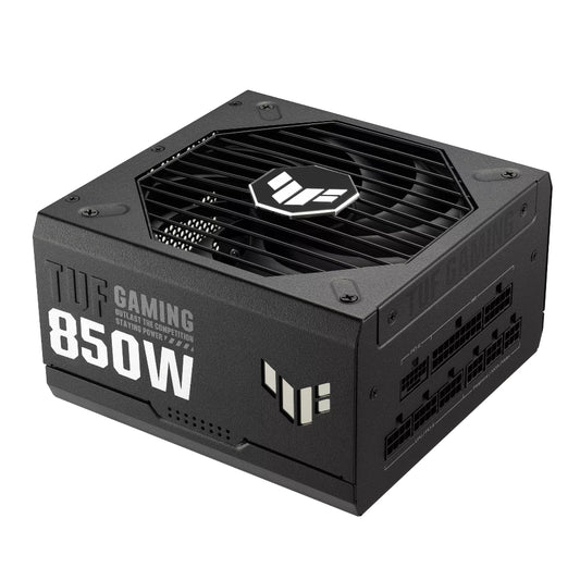 TUF Gaming 850W power supply unit on a white background