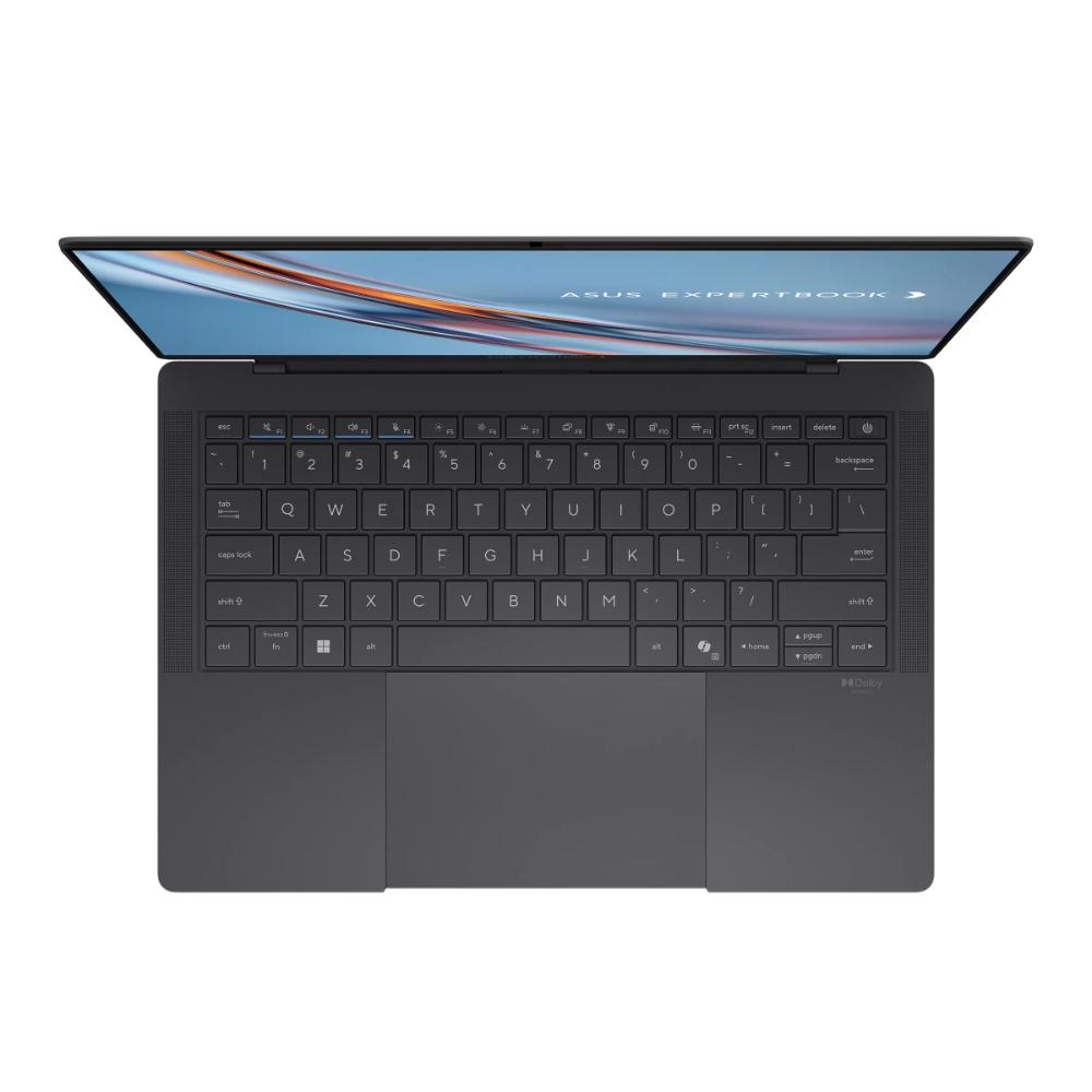 ASUS ExpertBook B9406CAA | Intel Core Ultra X7 358H | 64GB LPDDR5X | 1TB SSD | 14" 3K Tandem OLED Touch | Wi-Fi 7 | Fingerprint | Backlit English Keyboard | Jet Fog | DOS
