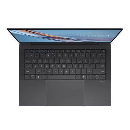 ASUS ExpertBook B9406CAA | Intel Core Ultra X7 358H | 64GB LPDDR5X | 1TB SSD | 14" 3K Tandem OLED Touch | Wi-Fi 7 | Fingerprint | Backlit English Keyboard | Jet Fog | DOS