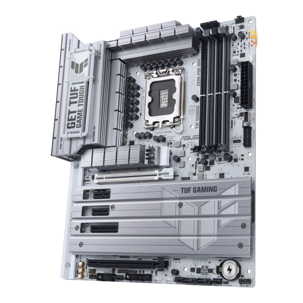 ASUS TUF GAMING Z890-PRO WIFI | Intel® Z890 ATX Motherboard | LGA 1851 | DDR5 Support | PCIe 5.0 | Wi-Fi 7 | Military-Grade Durability