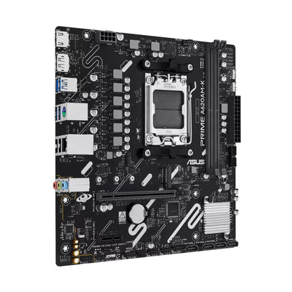 ASUS PRIME A620AM-K-CSM | AMD A620A | AM5 | DDR5 | Ryzen 9000/8000/7000 | PCIe 4.0 | M.2 | 1Gb LAN | micro-ATX