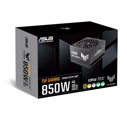 ASUS TUF Gaming 850W Gold EVO Power Supply | 850W | 80 PLUS Gold | ATX 3.1 | PCIe 5.1 | 12V-2x6 | Fully Modular | Military-Grade Components | Cybenetics Platinum