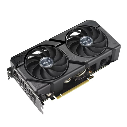 Asus graphics card with three fans on a white background