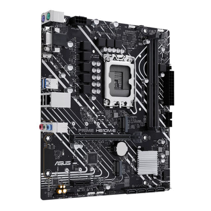 ASUS Prime H610M-E | Intel® H610 (LGA 1700) Micro-ATX Motherboard | DDR5 Support | PCIe 4.0 | Dual M.2 Slots | Realtek 1Gb Ethernet | DisplayPort | HDMI | VGA | USB 3.2 Gen 1 | SATA 6Gbps | COM Header | Aura Sync