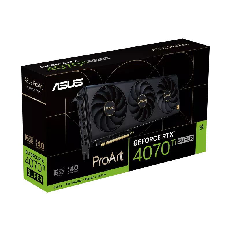 ASUS ProArt GeForce RTX™ 4070 Ti SUPER 16GB GDDR6X OC Edition | GRAPHICS CARD